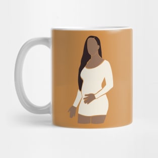 Abstract pregnant vector mother Illustration Mug